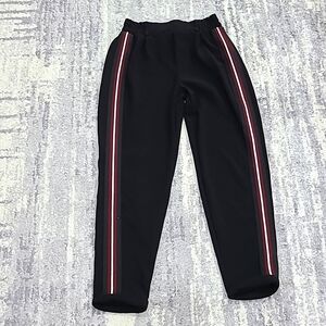 Dynamite Black Pants with Stripe Accents